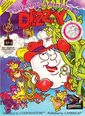 Fantastic Adventures of Dizzy, The (USA) (Aladdin Compact Cartridge) (Unl) box cover front